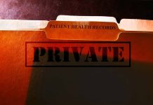 Folder labeled "PRIVATE" with "PATIENT HEALTH RECORDS" tab.