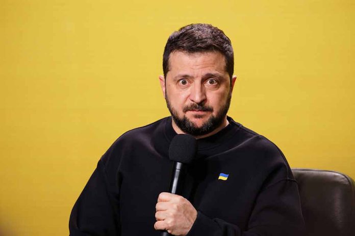 Man with microphone against a yellow background.