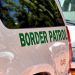 Border Patrol vehicle with BORDER PATROL lettering