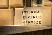 "Internal Revenue Service building sign"