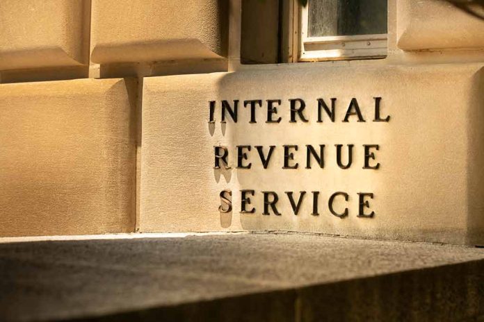 "Internal Revenue Service building sign"