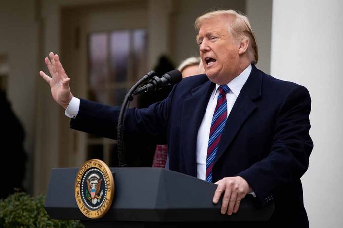 1276349437 featured image Person speaking at podium with presidential seal.