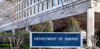 Department of Energy sign outside a government building