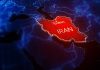 Map highlighting Iran with Tehran marked.