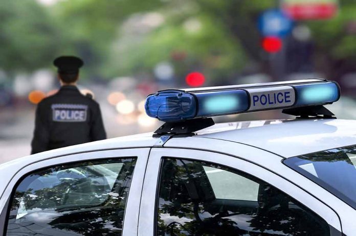 296752184 featured image Police car and officer on a city street