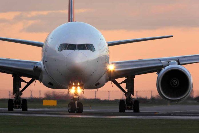 555148006 featured image Airplane on runway during sunset
