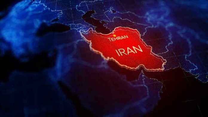 1610681794 Map highlighting Iran with Tehran marked