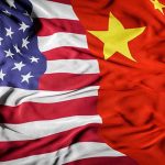 U.S. Influence ERODED—China Moves In Fast United States flag merged with China flag.