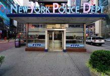 Israeli Tourist Violently Attacked in NYC – Unbelievable NYPD RESPONSE! NYPD precinct building with signs on a city street