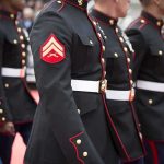 California Governor DEFIES Marines — Chaos on I-5 Marines in formal uniforms marching in a parade