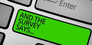 Green key with AND THE SURVEY SAYS...