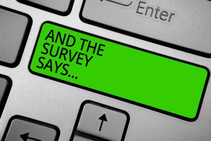 Green key with AND THE SURVEY SAYS...