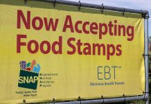 Viral SNAP Confession Sparks Outrage Yellow sign now accepting food stamps EBT SNAP