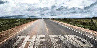 Road ending with words The End visible