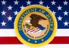 Bombshell Arrest Rocks January 6th Probe Department of Justice seal on American flag background.