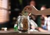 NY Service Industry INFURIATED With Governor Hand placing dollar bill into a tip jar.