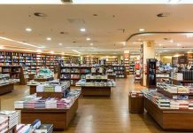Bookstore Stabbing SHATTERS Sense Of Public Safety Interior view of a bookstore with shelves filled with books and wooden furniture