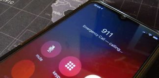 Father Threatens Children: “You’re Next” After Murder Phone screen showing 911 emergency call in progress.