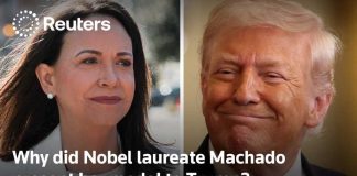 Nobel Peace Medal Handed to Trump Machado says she presented her Nobel medal to Trump