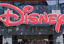 Disney Resort Horror: Man Caught On Video Bright red Disney logo displayed on a storefront window