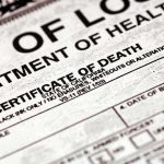 Assisted Dying Bill Is Costing Millions Close-up of a California death certificate document