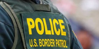 3,000 Agents UNLEASHED Police U.S. Border Patrol uniform close-up.