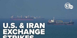 US strikes Iranian military facilities after intercepting attacks on ships in Hormuz