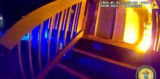 Police bodycam shows rescue of kids from Tennessee house fire