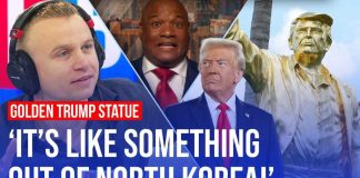Giant gold Trump statue unveiled at Florida golf course | LBC