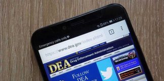 Underground ‘Abortion Network’ Sparks Interstate Showdown DEA website open on smartphone screen.