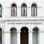 Facade of the United States Court of Appeals with arched windows