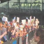 Trans activists ERUPT in protest outside WNBA game
