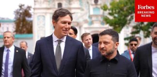 US Envoys Jared Kushner And Steve Witkoff Meet Ukrainian President Volodymyr For Diplomatic Meeting
