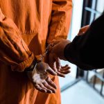 Man Accused of Plotting Ben Shapiro’s DEATH Prisoner in orange jumpsuit handcuffed by officer