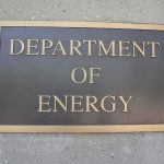Department of Energy sign on building wall