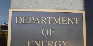 Department of Energy sign on building wall