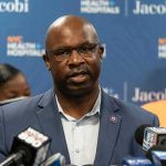 Brutal Heat Trap Slams NYC Man in suit speaking at a press conference