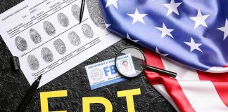 Ret. Lt. Gen. Michael Flynn Exposes Comer-Era FBI FBI letters with fingerprint sheet, badge, magnifying glass, and US flag