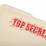 Man With Ties to Bin Laden Has 20-Year Guantanamo Detention Reviewed Manila file folder stamped TOP SECRET in red