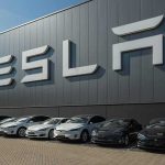 In‑N‑Out Bloodbath Stuns Idaho Tesla cars parked outside a large Tesla building