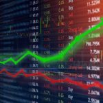 Explosive Conflict: Trump’s Obesity Drug Bet Stock market chart with green upward arrow and red downward line