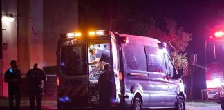 11-Year-Old Caught in Stadium SHOOTING Ambulance at night with paramedics attending a patient